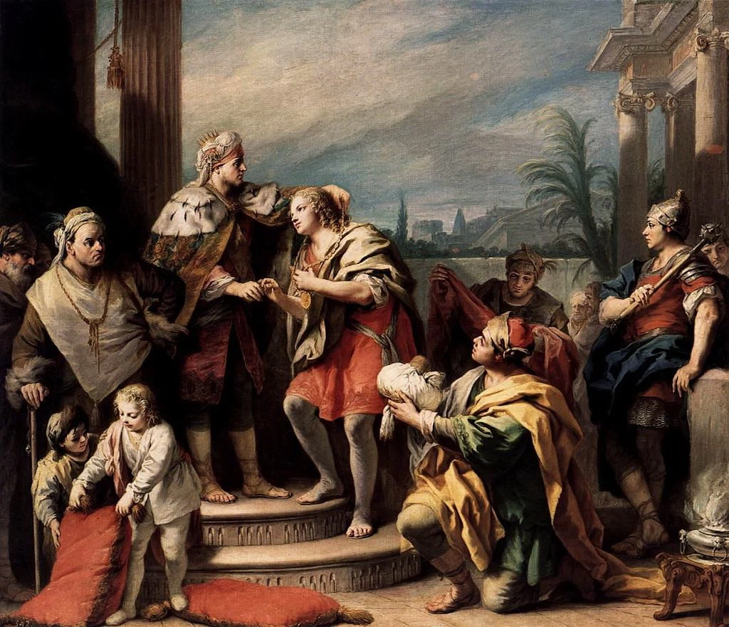 Giuseppe al palazzo del faraone